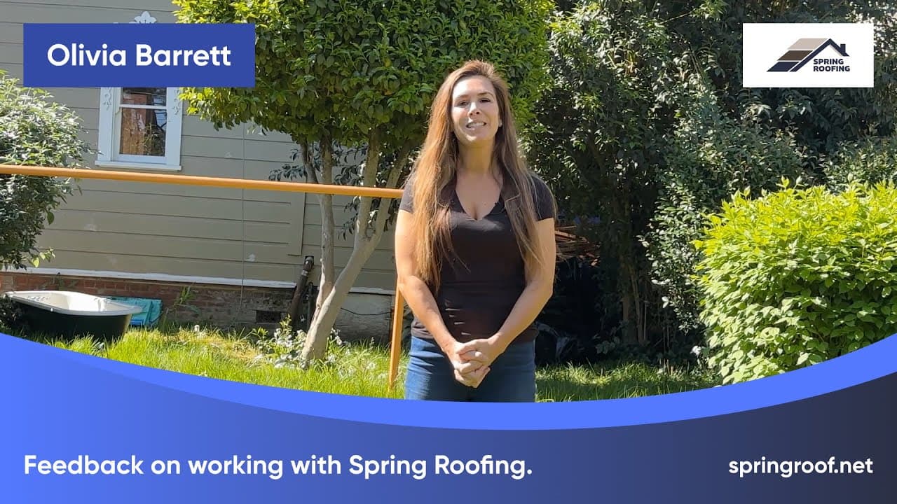Spring Roofing customer video review thumbnail