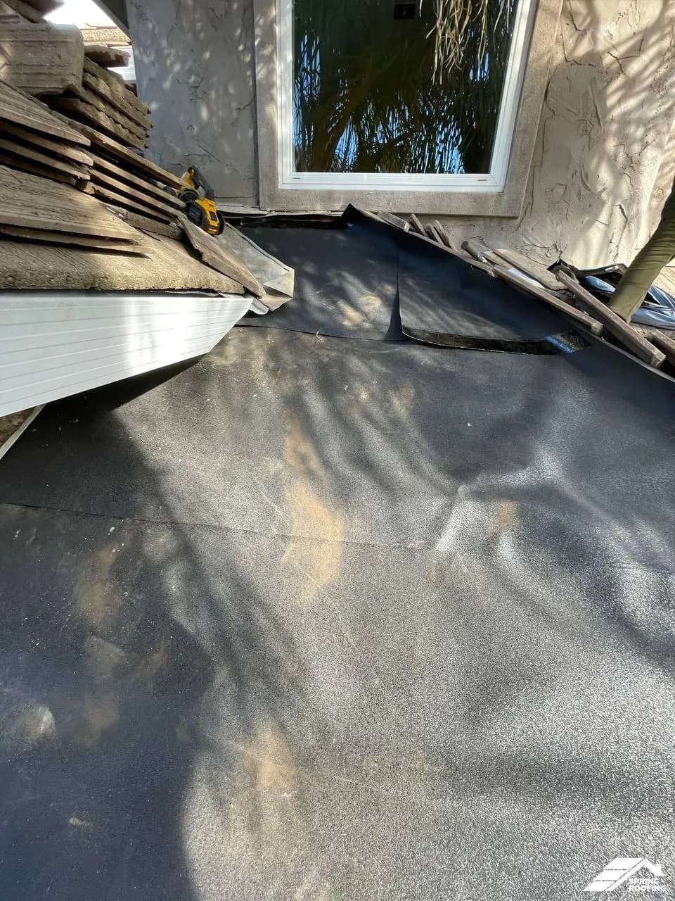 Roof Repair — Cleaning Valley and Replacing Paper (1)