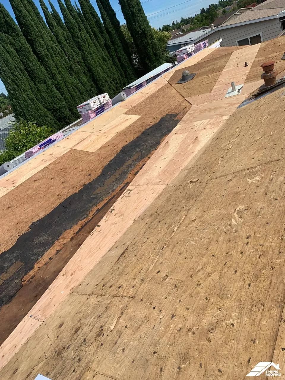 Roof Modification — Install cricket between house and garage (1)