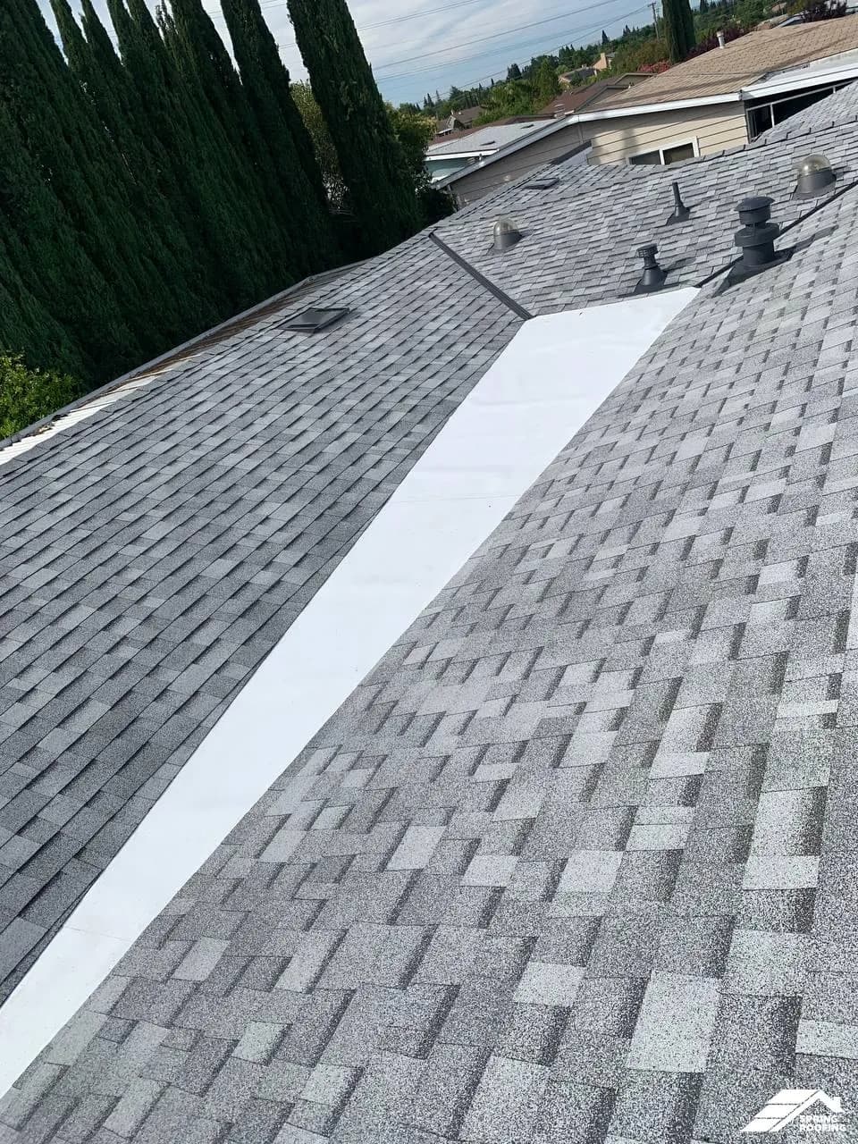 Roof Modification — Install cricket between house and garage (9)